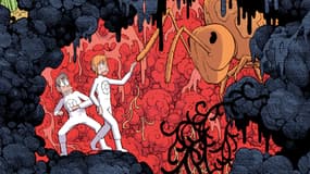 Détail de la couverture de la BD "sous terre"