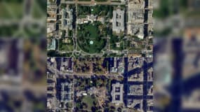 Images satellites montrant la démolition d'une partie de la Maison Blanche pour construire une vaste salle de bal, le 9 septembre et le 23 octobre 2025