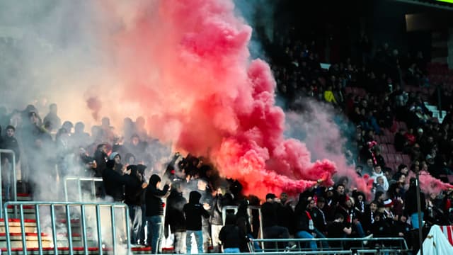 Des supporters de Dijon en décembre 2023.