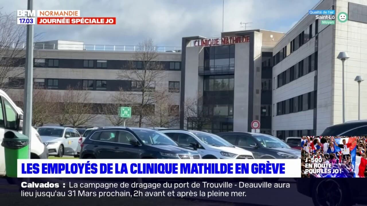 Rouen les employés de la clinique Mathilde en grève
