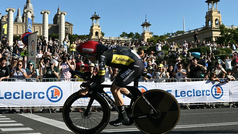 Jonas Vingegaard lors du contre la montre par equipes au Tour de France le 4 juillet 2026 2315189