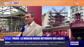 Les nouvelles ailes du Moulin Rouge sont installées