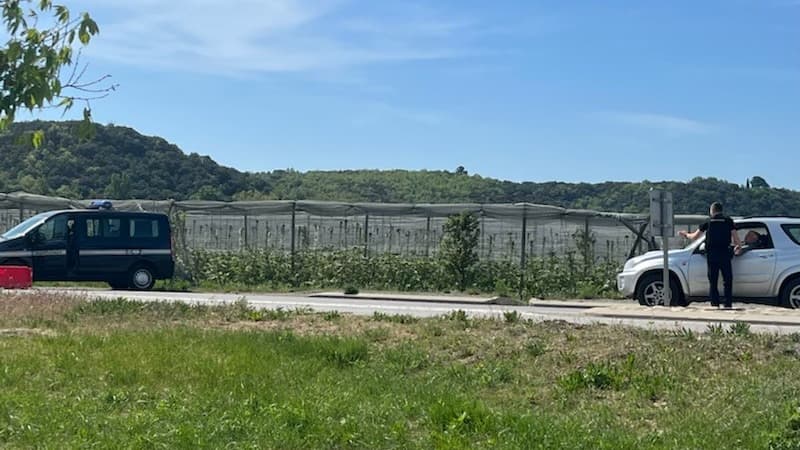 La RD6 bloquée entre Manosque et Valensole pour la reconstitution.