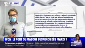 Lyon: l'arrêté rendant le port du masque obligatoire à l'extérieur retoqué