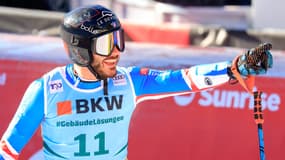 Cyprien Sarrazin lors de la descente de Wengen (Suisse), le 11/01/2024
