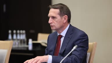Sergueï Narychkine, directeur du renseignement extérieur russe, en octobre 2023
