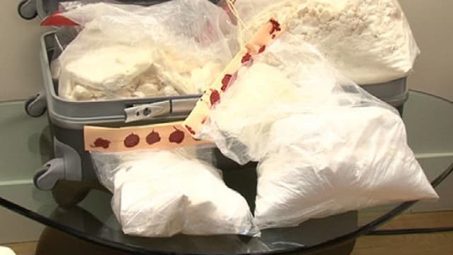 Des sachets de cocaïne.