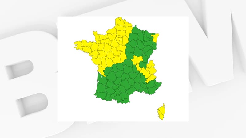 Carte de vigilance Météo France du 23 mai 2021