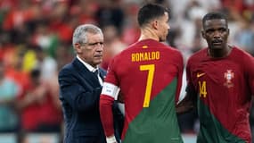 Fernando Santos avec Cristiano Ronaldo, à Doha le 6 décembre 2022