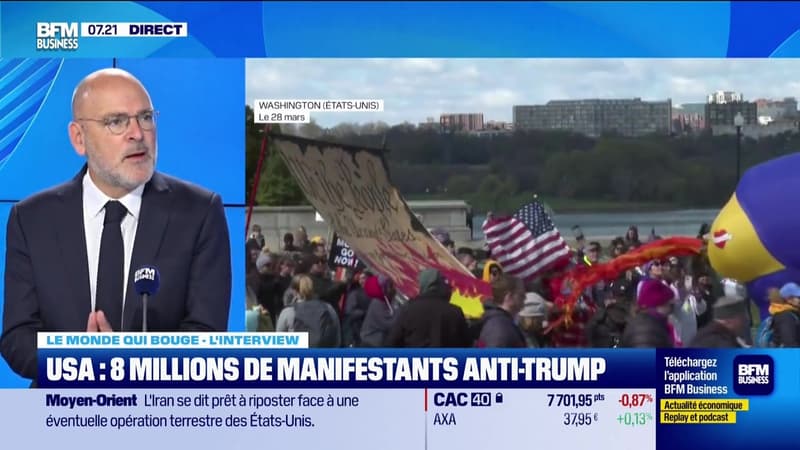 Le monde qui bouge - L'Interview : USA, 8 millions de manifestants anti-Trump - 30/03