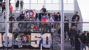 Le groupe de supporters lyonnais, Lyon 1950