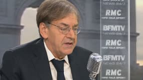 Alain Finkielkraut sur le plateau de BFMTV-RMC, mercredi 21 octobre 2015.