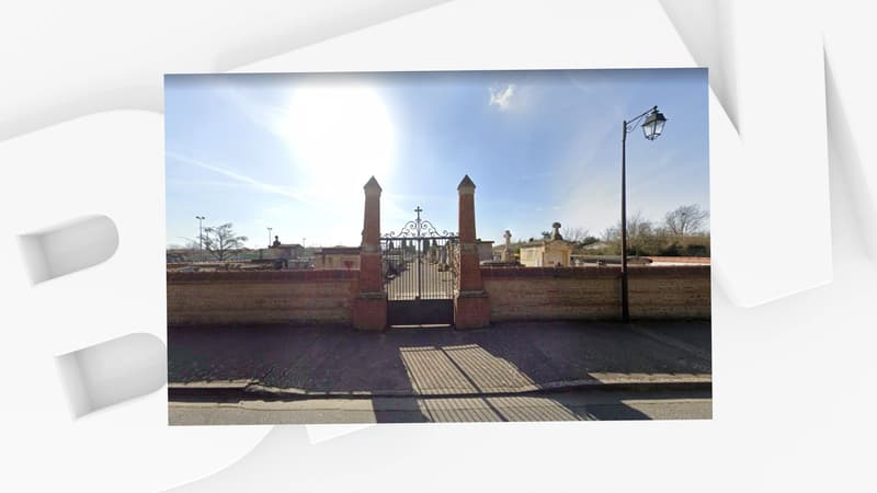 L'entrée du cimetière de Fontenilles (Haute-Garonne).