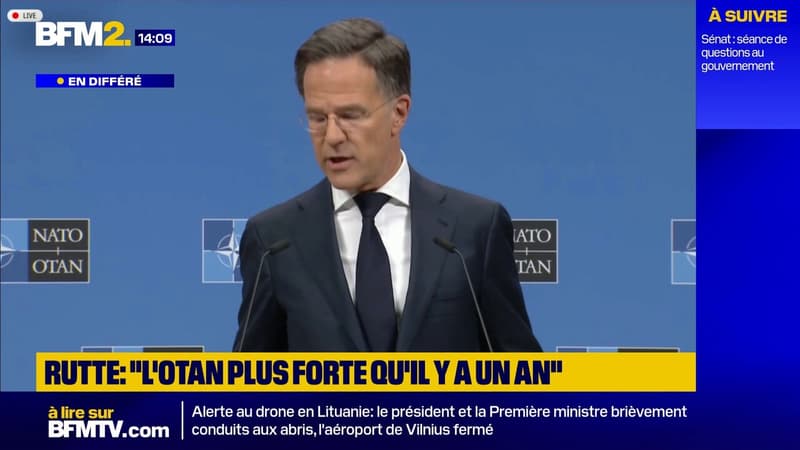 L'Otan doit "s'écarter d'une surdépendance malsaine envers un allié", estime son secrétaire général Mark Rutte