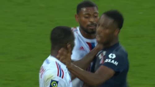 Embrouille entre Diomandé et Wahi lors de Montpellier-Lyon, le 22 octobre 2022 Embrouille entre Diomandé et Wahi lors de Montpellier-Lyon, le 22 octobre 2022