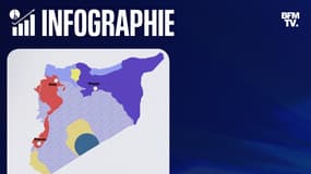 Les différentes parties du territoire syrien, décembre 2024