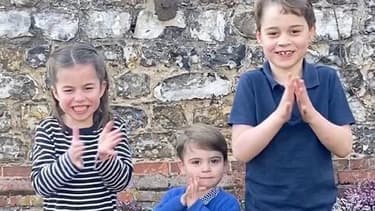Charlotte, Louis et George rendent hommage au personnel soignant