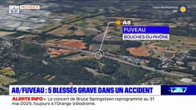 Bouches-du-Rhône: une femme et quatre enfants en urgence absolue après une collision avec un poids lourd sur l'A8