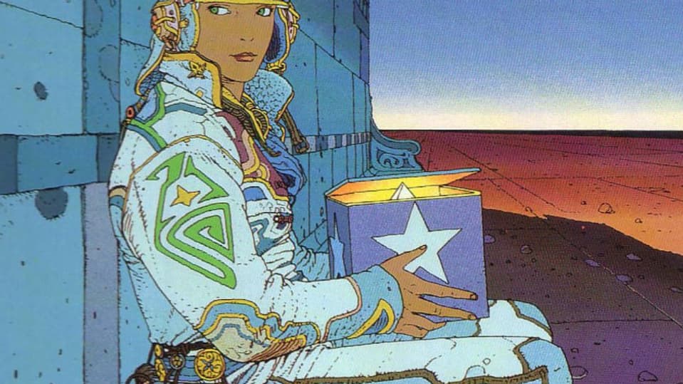 Détail de la couverture de "Starwatcher" de Moebius