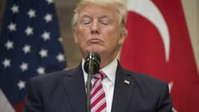 Donald Trump lors d'une conférence de presse à la Maison Blanche, le 16 mai 2017