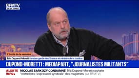 "C'est scandaleux": Éric Dupond-Moretti réagit aux propos de Manon Aubry et de Ian Brossat après la condamnation de Nicolas Sarkozy