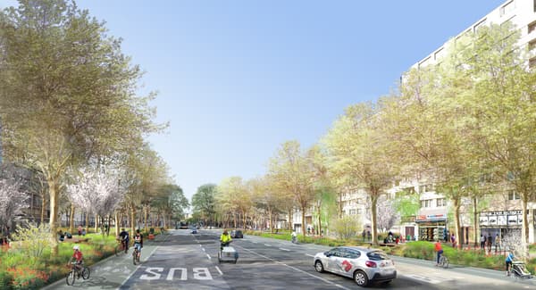 La future rue de la Chapelle, projection La future rue de la Chapelle, projection