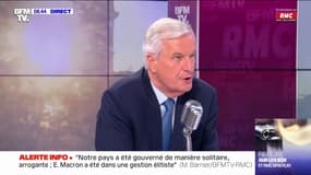 Pour Michel Barnier, "il faudra augmenter le Smic progressivement"