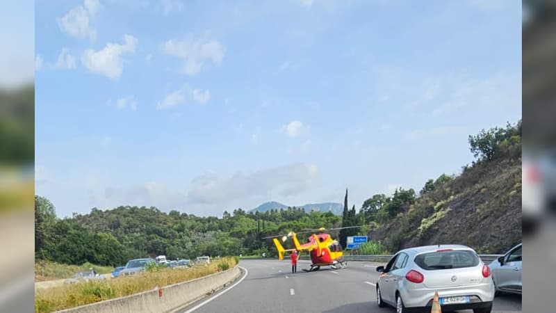 Gravement blessé dans un accident de moto ce mercredi 12 juillet 2023, un homme a été transporté à l'hôpital Pasteur de Nice par l'hélicoptère Dragon 06