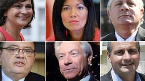 Marie-Arlette Carlotti, Samia Ghali, Henri Jibrayel, Patrick Menucci, Eugène Caselli et Christophe Massé sont les six candidats socialistes à la primaire devant désigner le candidat PS aux municipales à Marseille