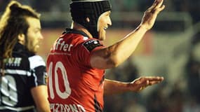 Matt Giteau, aligné à l'ouverture, a marqué deux essais pour Toulon