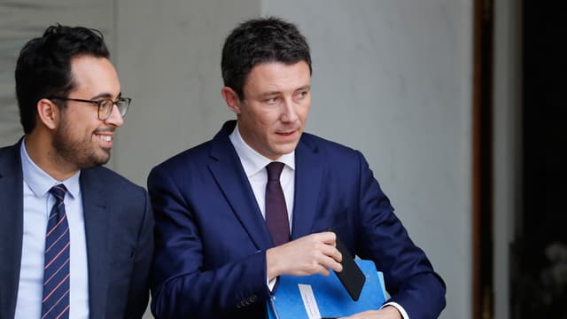 Mounir Mahjoubi et Benjamin Griveaux en 2017