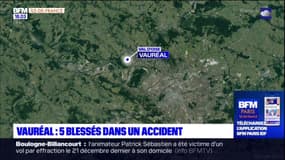 Val-d'Oise: cinq blessés, dont deux en urgence absolue, après un accident à Vauréal