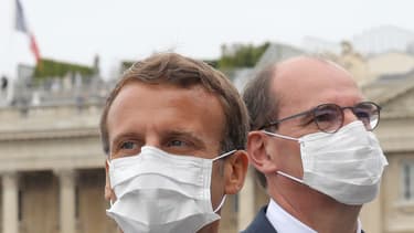 Emmanuel Macron et Jean Castex le 14 juillet 2020.
