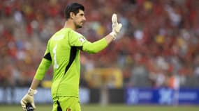Thibaut Courtois lors d'un match Belgique-Autriche, à Bruxelles le 17 juin 2023