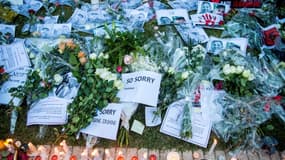 Des messages, photos et bougies sont déposés par des marocains en hommage aux deux touristes assassinées par des terroristes, le 22 décembre 2018