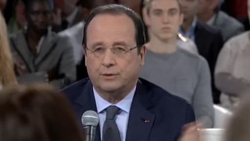François Hollande a rencontré des jeunes en "emploi d’avenir" au Palais de l’Élysée ce 11 mars