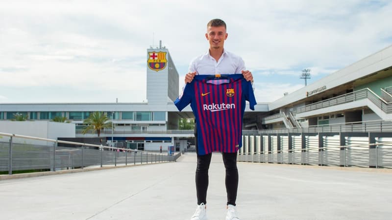 Mike van Beijnen avec le maillot du Barça
