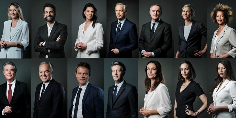 Les présentatrices et présentateurs de BFMTV pour la saison 2025-2026.
