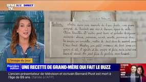 Il retrouve au grenier un livre contenant les secrets des recettes de son arrière-grand-mère