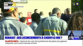 Renault: l'usine de Choisy-le-Roi fermée, les salariés protestent 