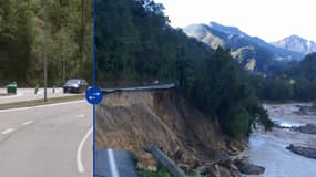 Les dégâts causés par la tempête Alex à La Bollène-Vésubie.