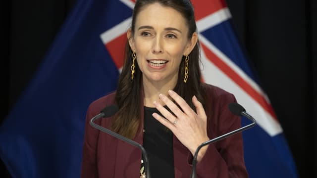 Jacinda Ardern, le 27 avril 2020 à Wellington.