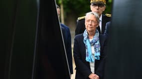 La Première ministre Elisabeth Borne, le 10 mai 2023 au Jardin du Luxembourg, à Paris