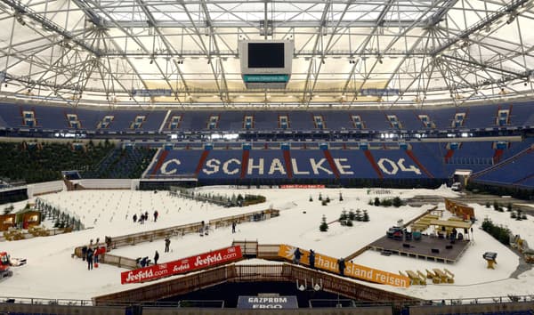 Le stade de Schalke 04, où a eu lieu l'épreuve de biathlon