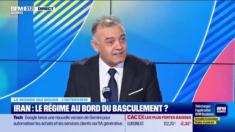 Le monde qui bouge - L'Interview : Iran, le régime sous pression maximale - 12/01