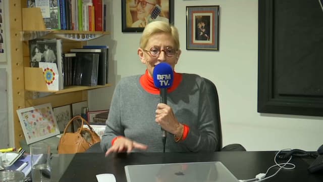 Isabelle Balkany, maire par intérim de Levallois-Perret dans son bureau ce mardi soir.