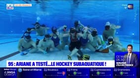 Ariane a testé le hockey subaquatique