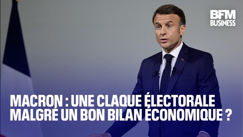 Macron: une claque électorale malgré un bon bilan économique?