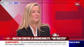 Le traitement contre la bronchiolite sera distribué "en maternités", affirme Audrey Derveloy, présidente de Sanofi France