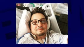 Jeremy Renner, le 3 janvier 2023, à l'hôpital après s'être grièvement blessé en déneigeant